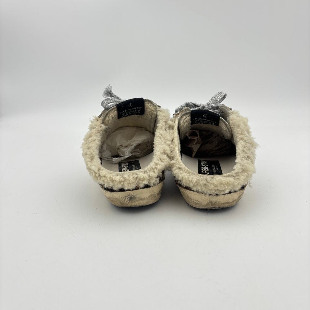 Golden Goose Superstar Sabot Sneakers Slides Shearling Lined Women's 37 US 7 - Picture 4 of 14